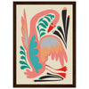 Dark wood frame