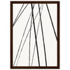 Dark wood frame