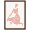 Dark wood frame