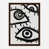 Dark wood frame