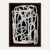 Dark wood frame