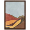 Dark wood frame