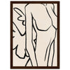 Dark wood frame