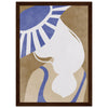 Dark wood frame