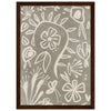 Dark wood frame