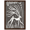 Dark wood frame