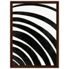 Dark wood frame