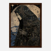 Dark wood frame