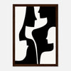 Dark wood frame