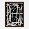 Dark wood frame
