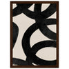Dark wood frame