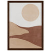Dark wood frame