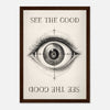 Dark wood frame