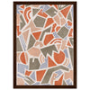 Dark wood frame