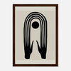 Dark wood frame