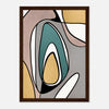 Dark wood frame