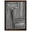 Dark wood frame