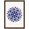 Dark wood frame