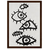 Dark wood frame