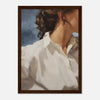 Dark wood frame