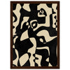 Dark wood frame