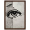 Dark wood frame