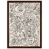 Dark wood frame