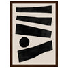 Dark wood frame