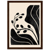 Dark wood frame