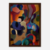 Dark wood frame