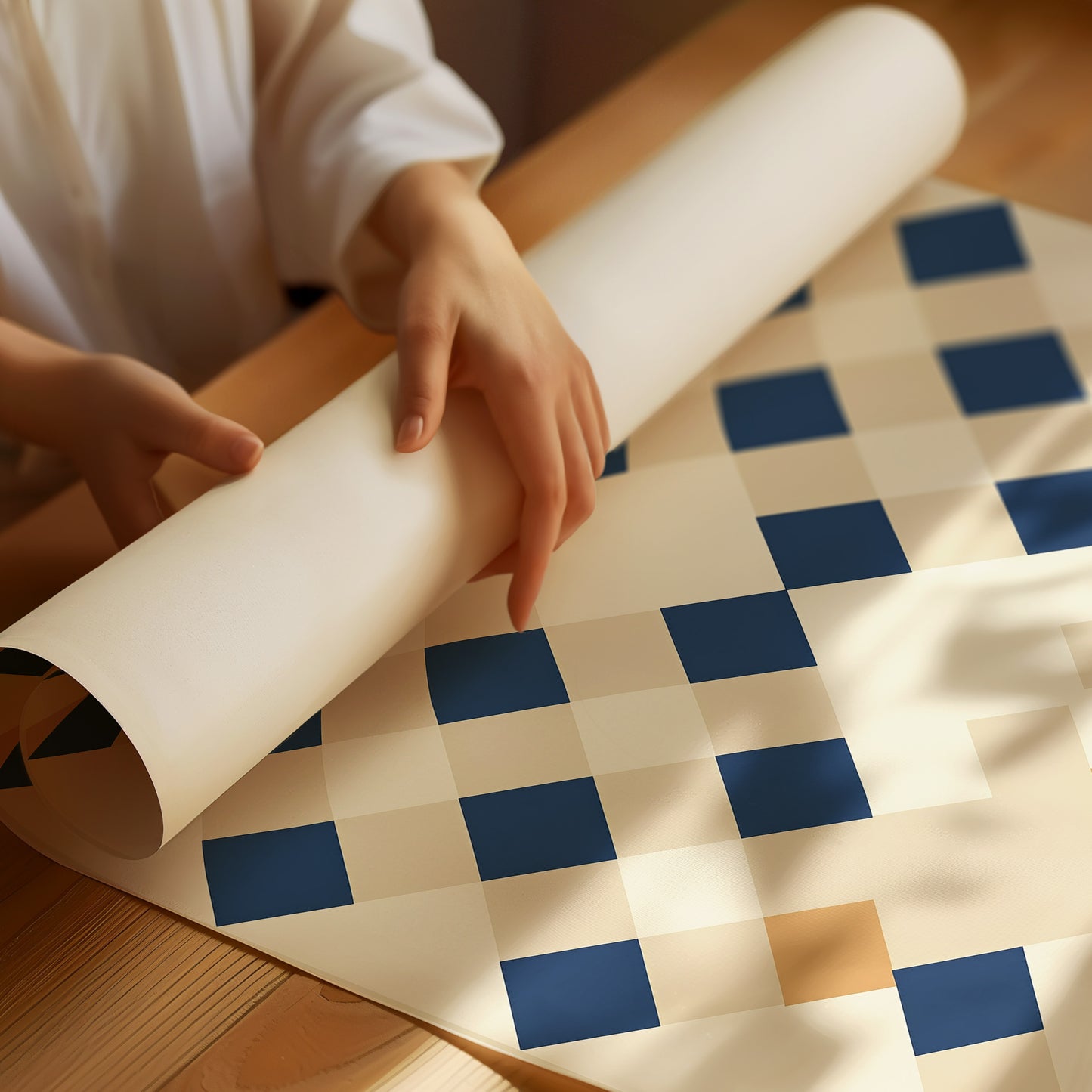 Checkered in Blue No.3