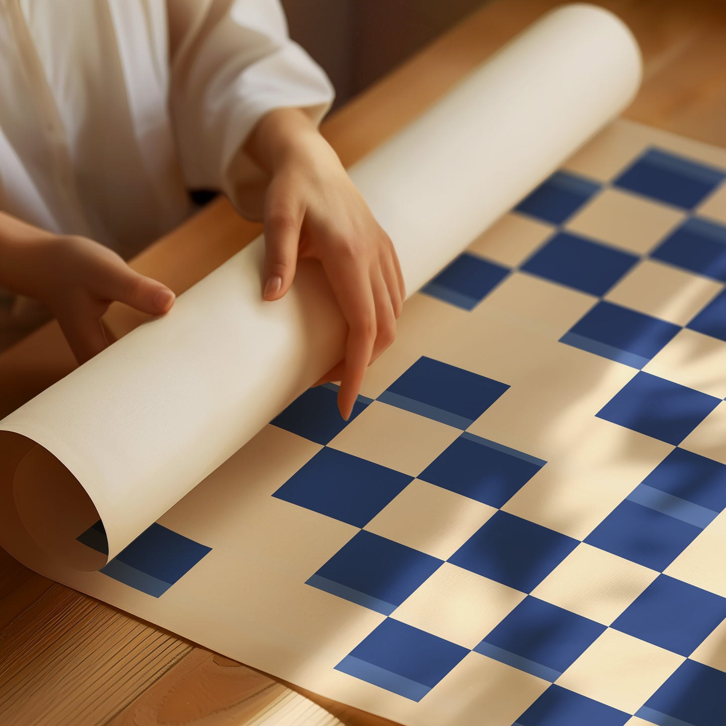 Checkered in Blue No.2