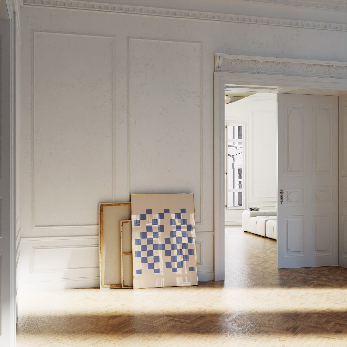 Checkered in Blue No.2