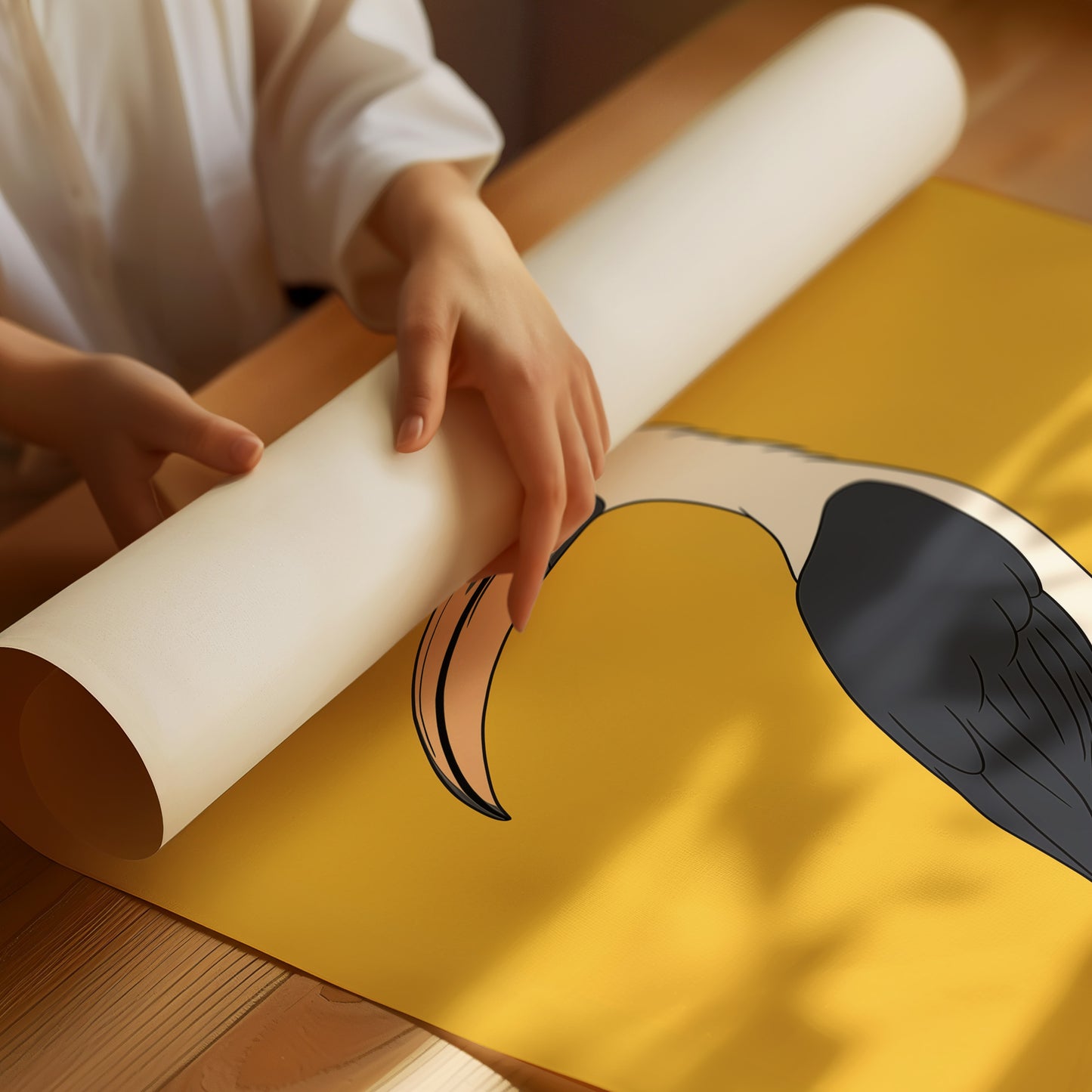 Bird On Yellow