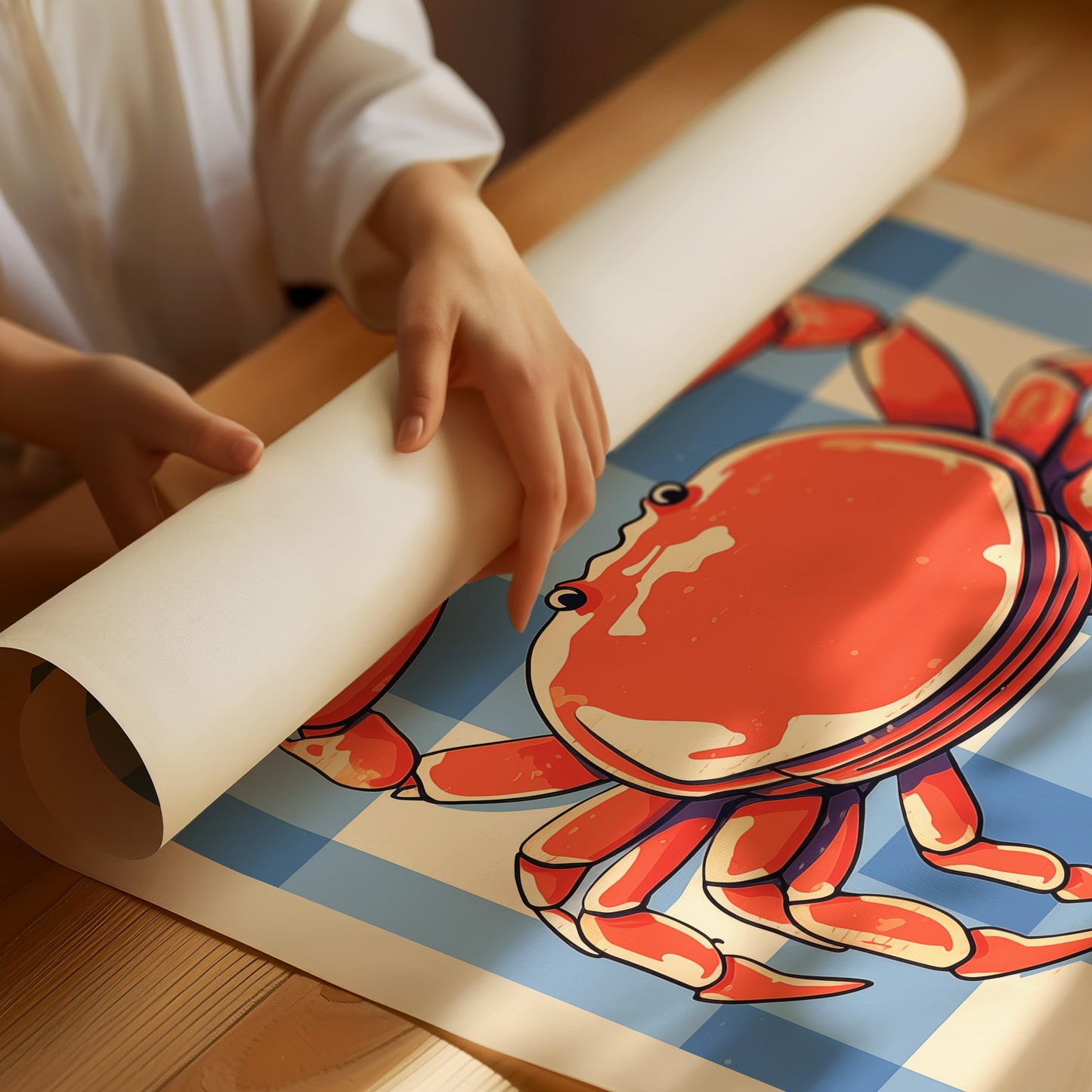 Crab on Checkers